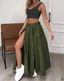 Conjunto Feminino Saia e Cropped Luana